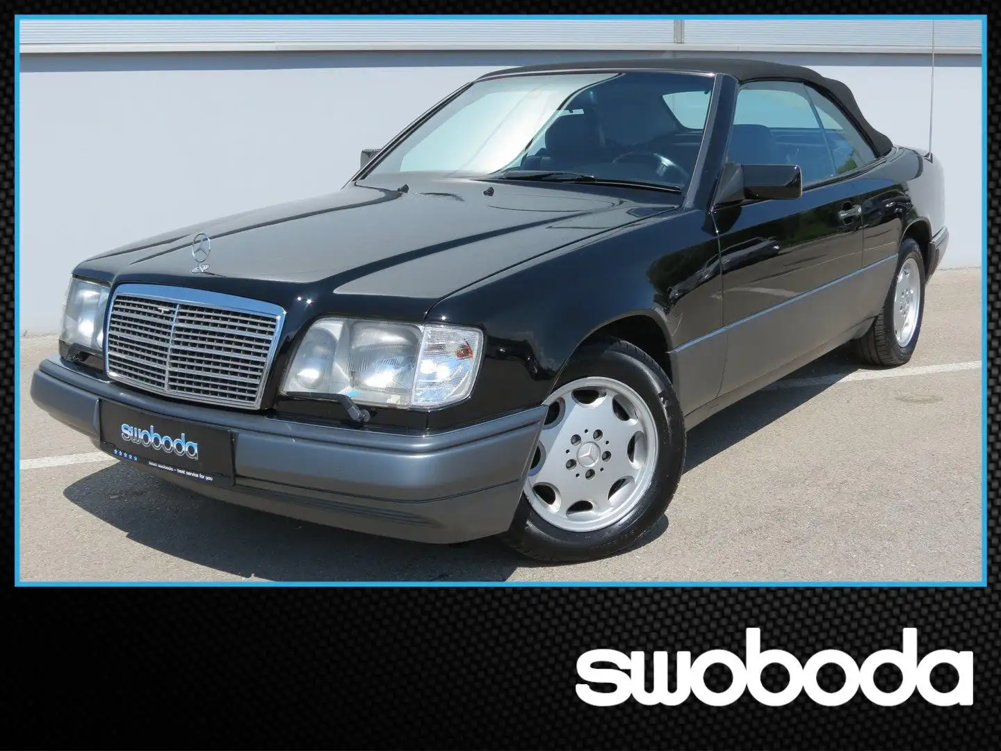 Mercedes-Benz E 220 Cabrio W124 Leder Alarmanlage Klima SItzhzg. Noir - 1