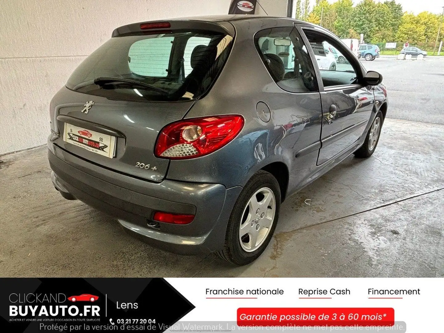Peugeot 206 %2B 1.1 60CV EDITION URBAN / PREMIERE MAIN FRANCAISE / INTERIEUR BI-TON / SUIVI COMPLET Gris - 2