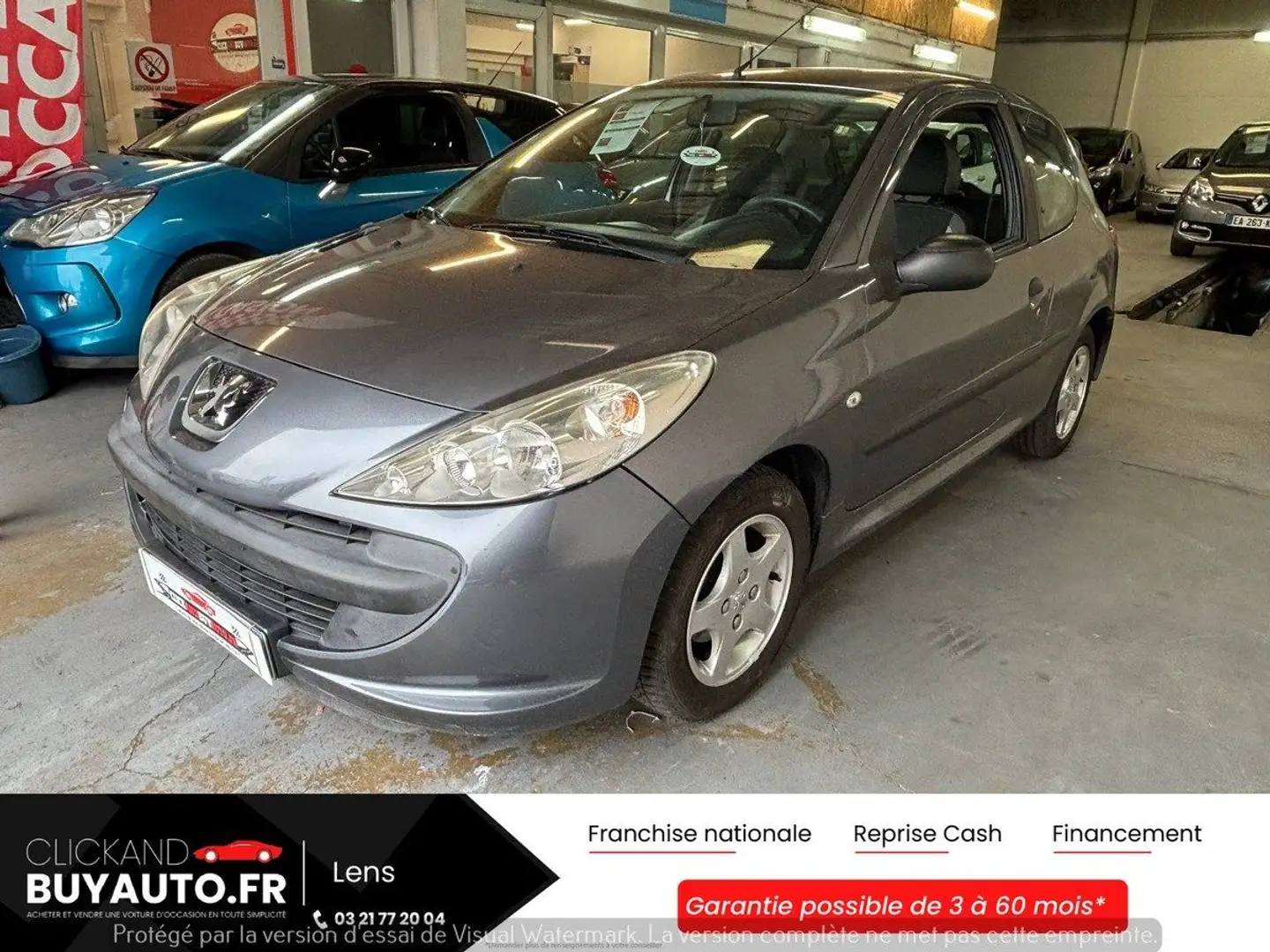 Peugeot 206 %2B 1.1 60CHV // URBAN / 1ERE MAIN FR / INTERIEUR BI-TON / SUIVI COMPLET DU VEHICULE Gris - 1