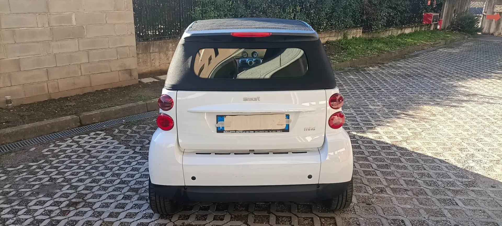 smart forTwo II 2007 Cabrio Cabrio 1.0 mhd Passion 71cv Weiß - 2