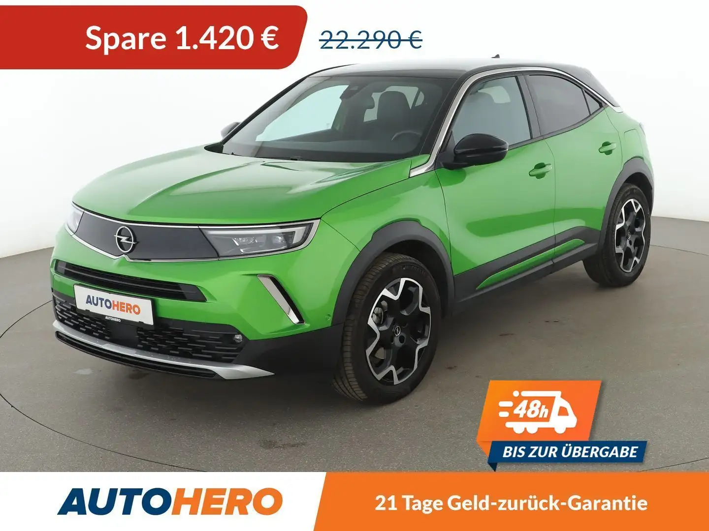 Opel Mokka X 1.2 Turbo Ultimate Aut.*NAVI*TEMPO*PDC*SHZ* Zielony - 1