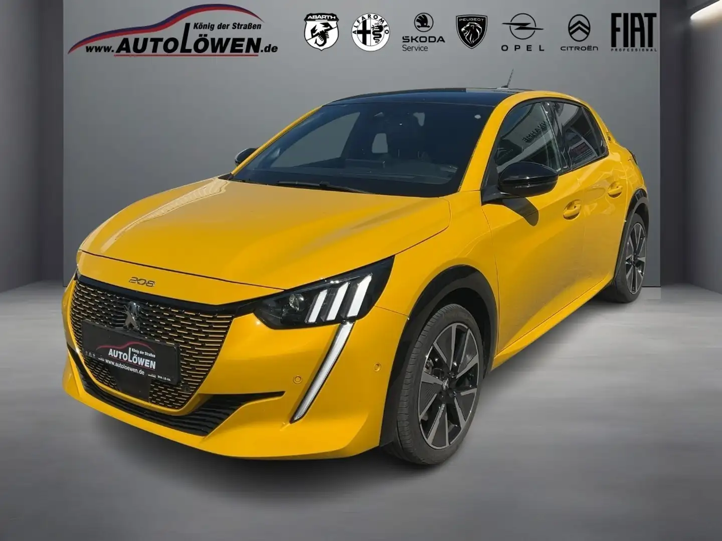 Peugeot e-208 (e-) 136 GT Gelb - 1