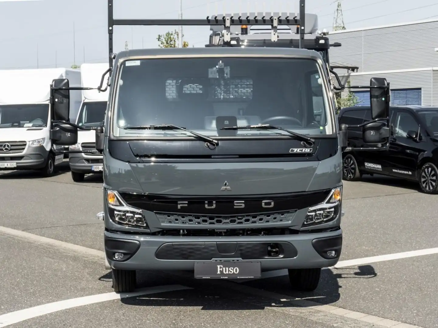 Fuso Canter 7C18 MEILLER TRIGENIUS 3-Seiten-Kipper Grijs - 2