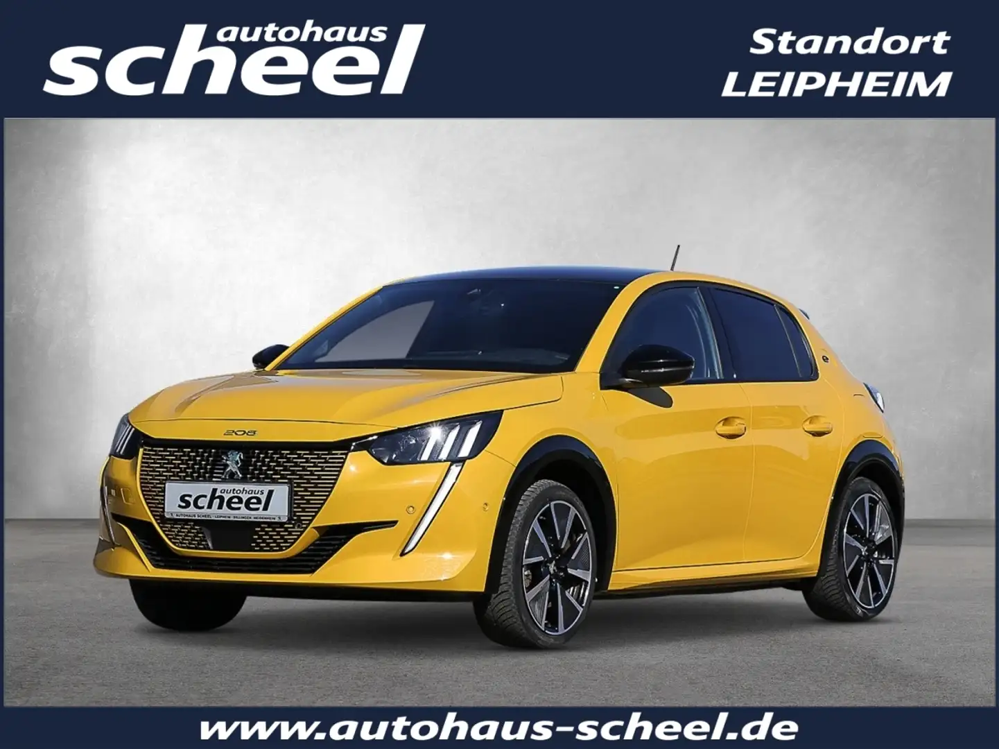 Peugeot 208 e- Elektromotor 136 (e-)GT e- Pack FLA KAM Jaune - 1
