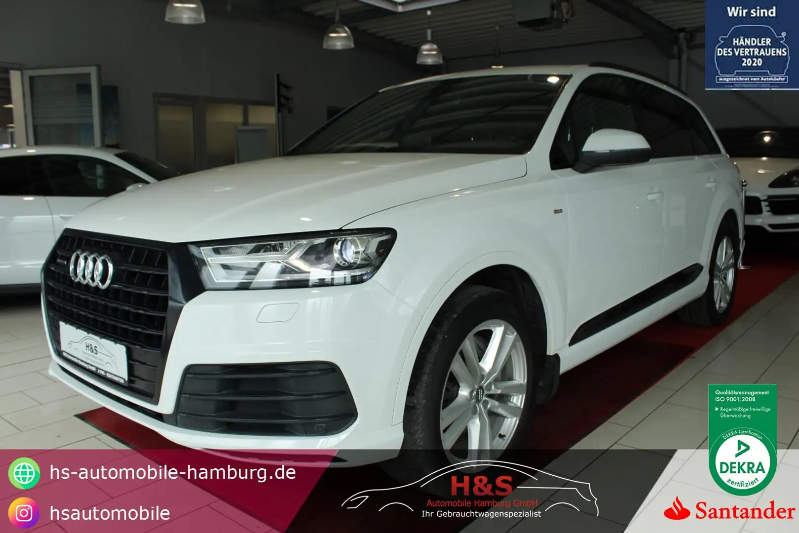 Audi Q7 3.0 TDI quattro S-LINE KAMERA* 7-Sitzer Blanc - 1