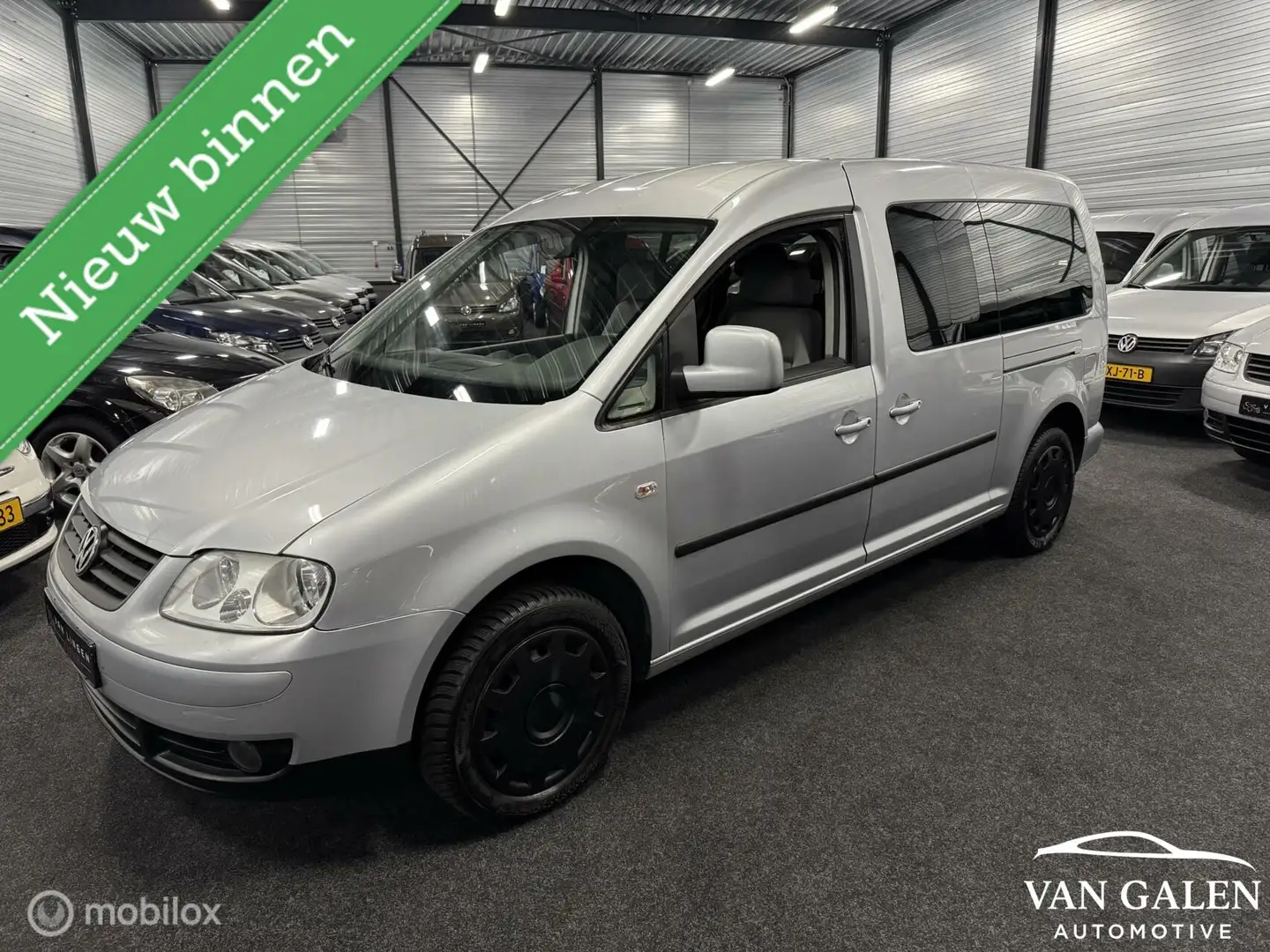 Volkswagen Caddy Maxi 1.6 Cruise|Clima|7-Persoons|Apk Nieuw Grijs - 1