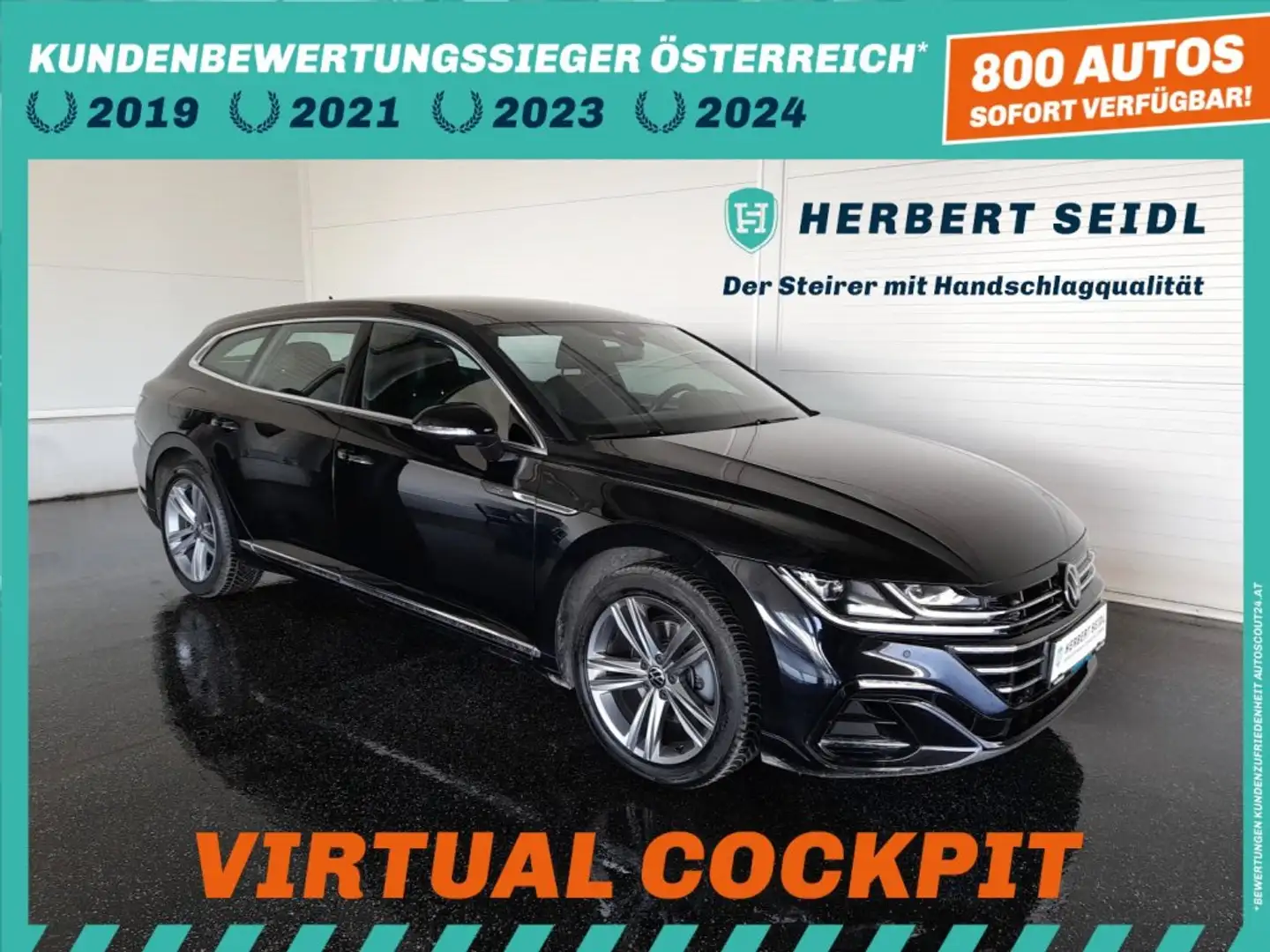 Volkswagen Arteon SB R-LINE PHEV DSG *VOLL-LED / DCC / VIRTUELL / NAVI / ACC / KAMERA / E-KLAPPE / KEYLESS* Schwarz - 1