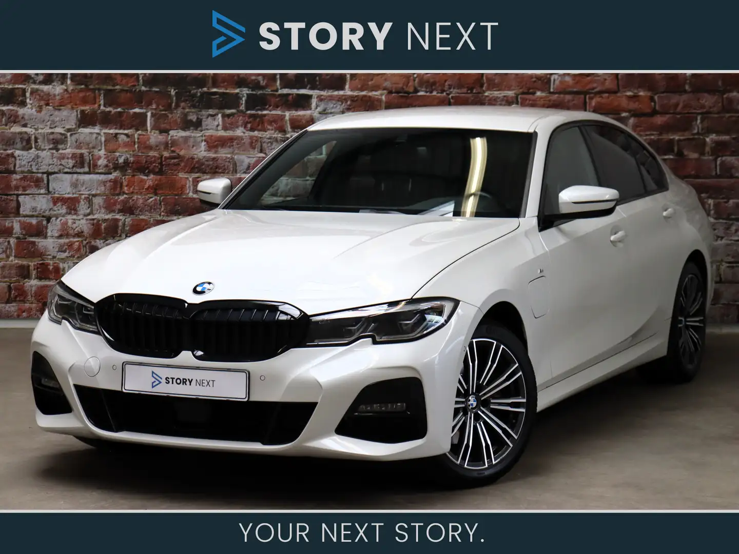 BMW 320 3 Serie Sedan 320e High Executive M Sport Pakket A Wit - 1