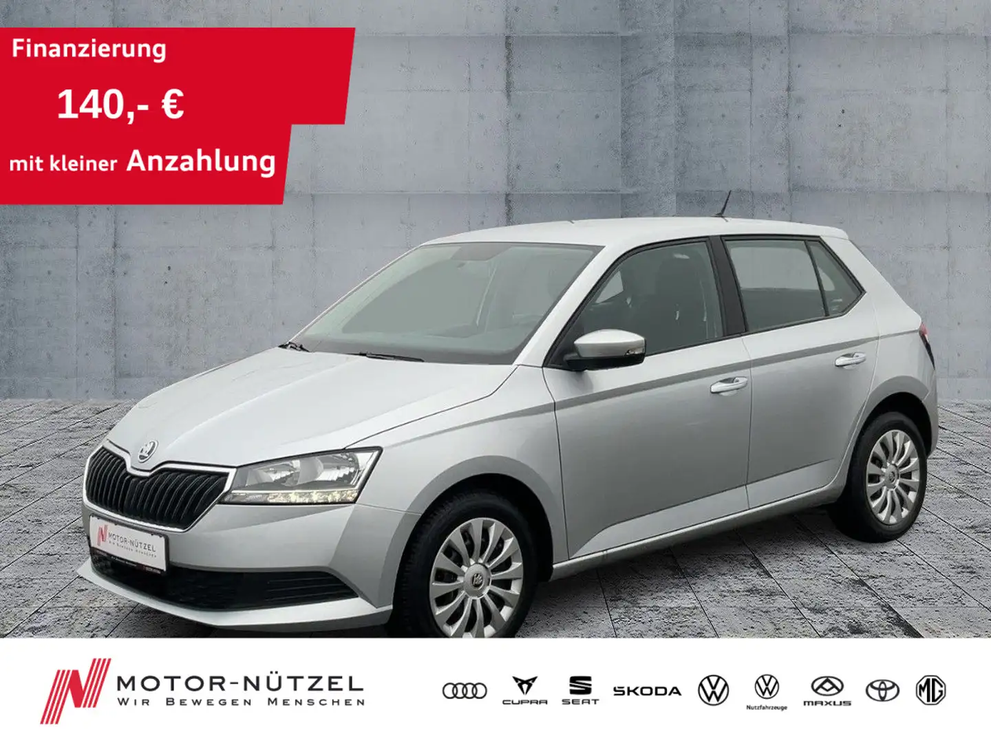 Skoda Fabia 1.0 TSI COOL PLUS BT+DAB+KLIMA+MFA+ISOFIX Silber - 1