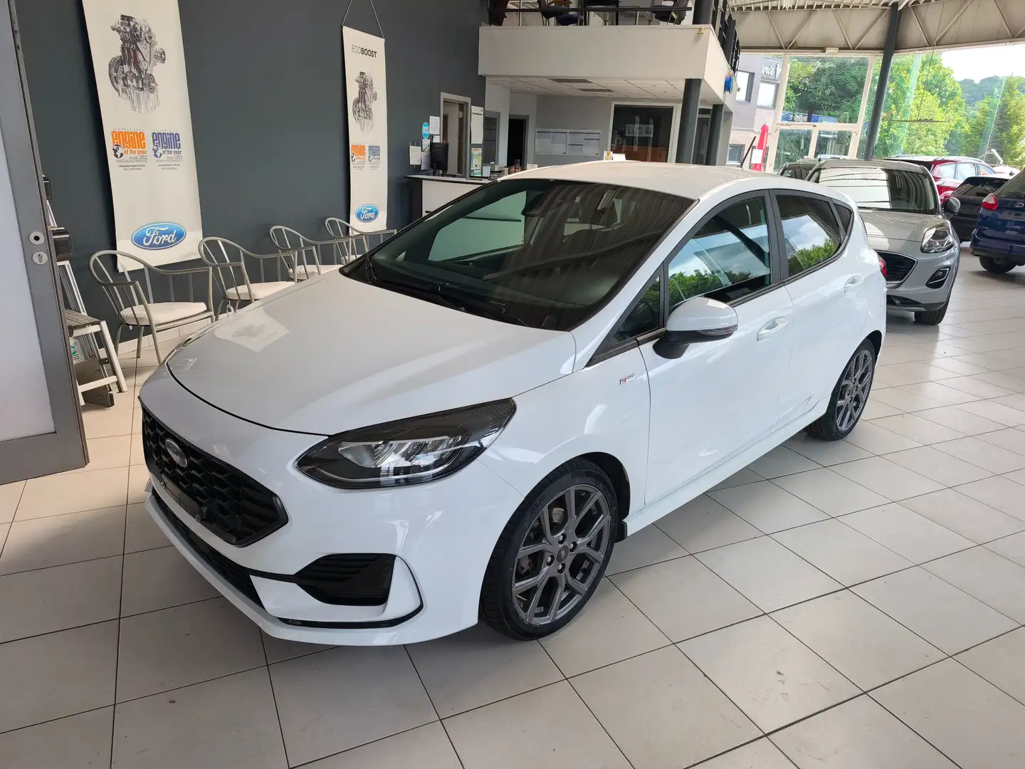 Ford Fiesta Fiesta 1.0 EcoBoost MHEV ST-Line Blanc - 1