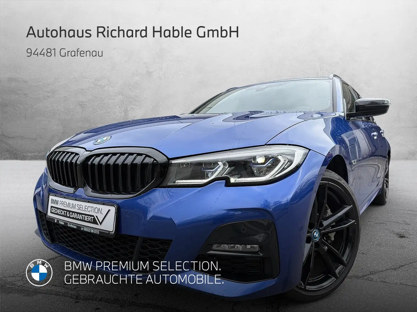 BMW 330 e xDrive Touring Bleu - 1