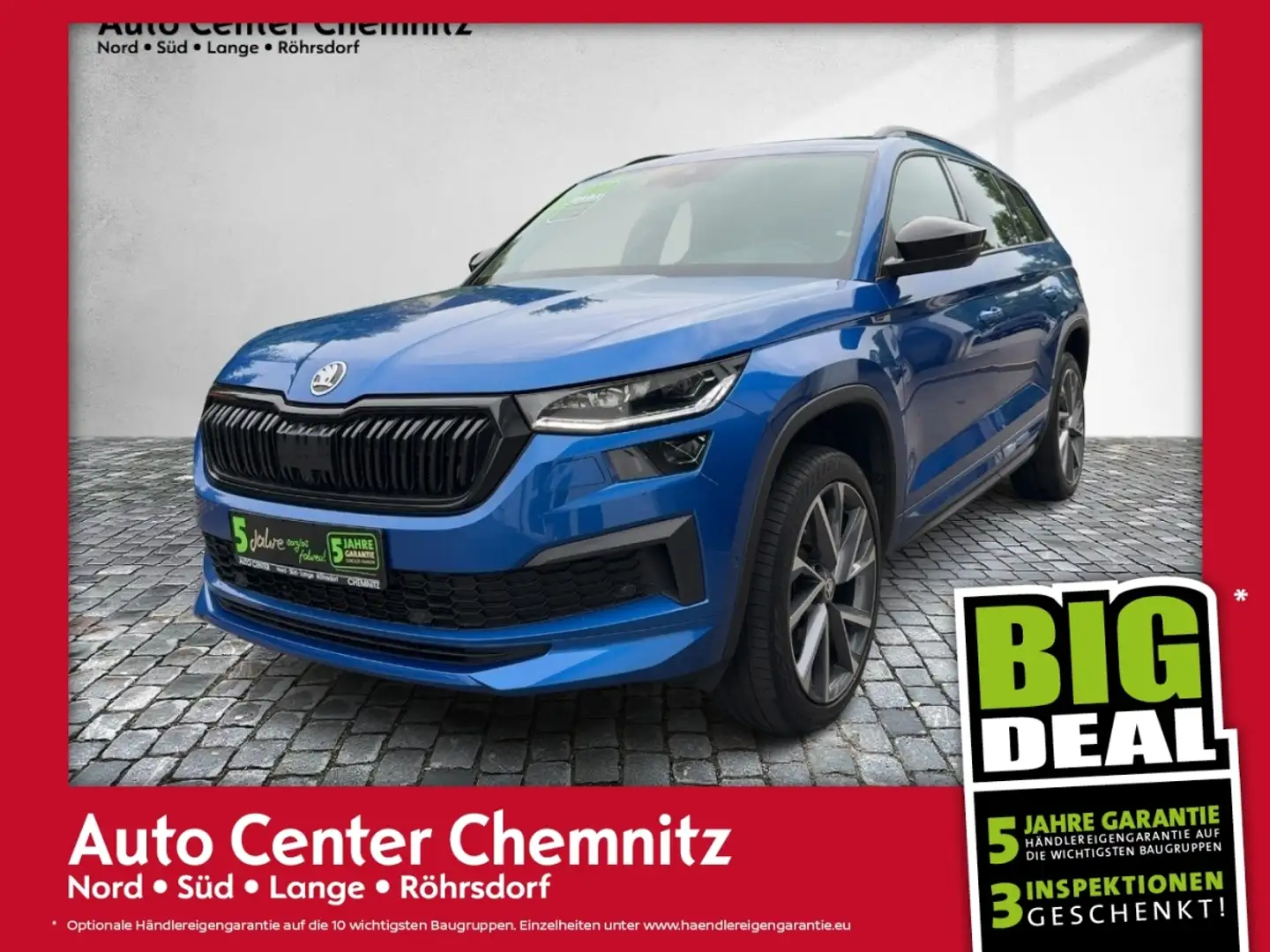 Skoda Kodiaq 2.0 TDI DSG 4x4 Sportline LED/Navi/Pano Blu/Azzurro - 1