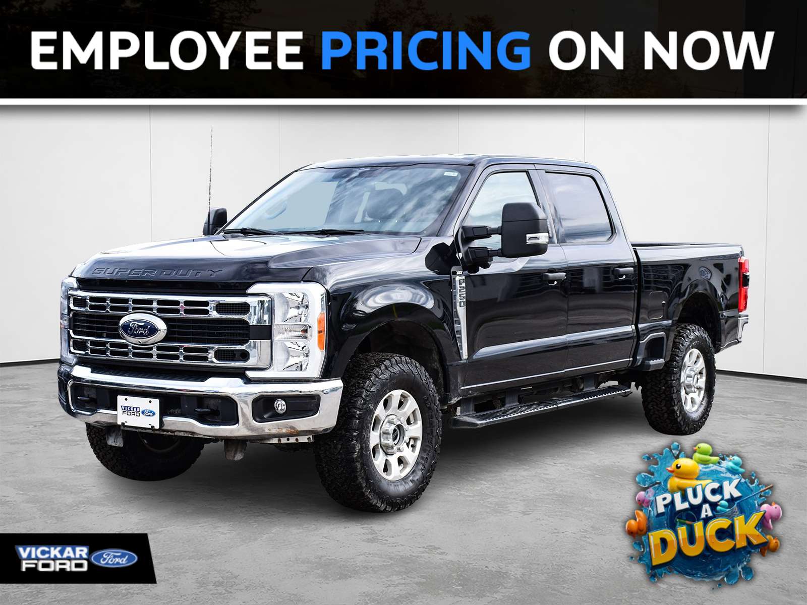 Black 2023 Ford F-250 Super Duty Pickup Truck Four-Wheel Drive Automatic