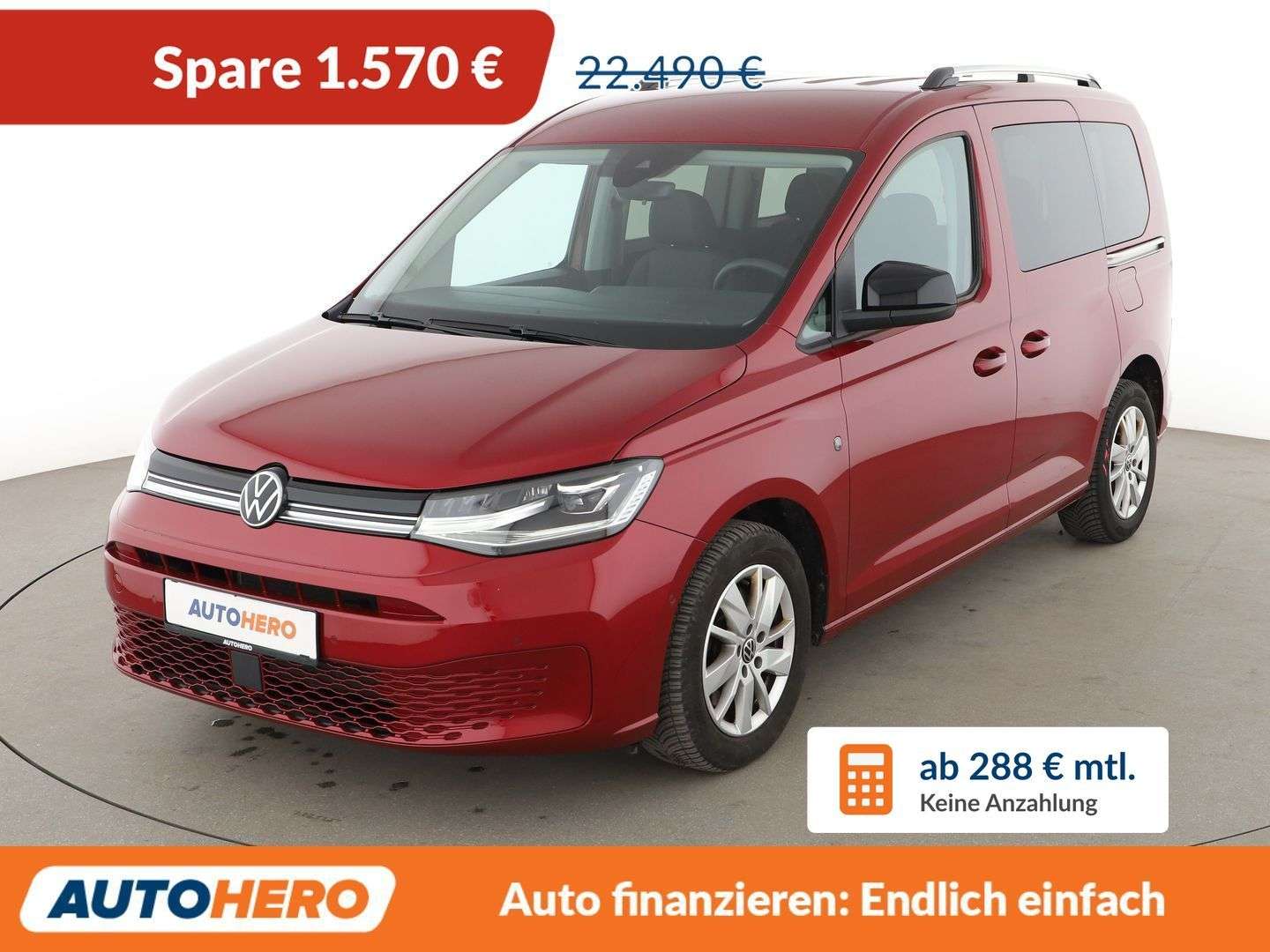 Volkswagen Caddy nuo 390 €/ mėn Dyzelinas 2021m. Mikroautobusas Mechaninė