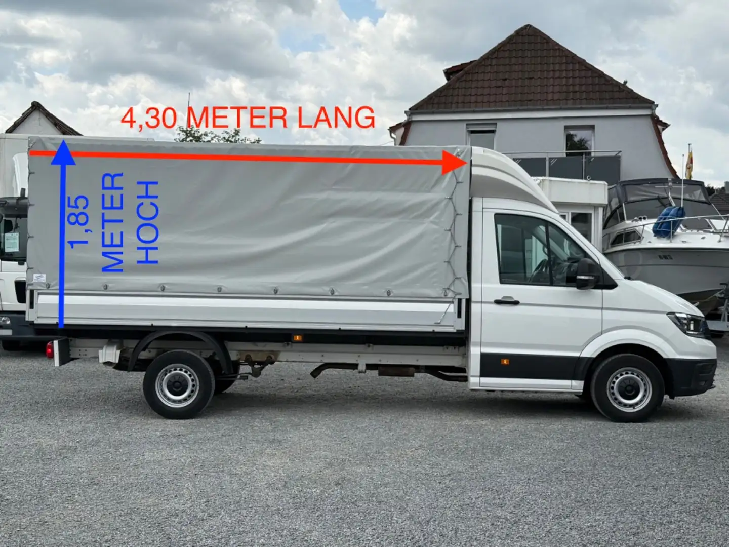 Volkswagen Crafter CRAFTER XXL PRITSCHE PLANE KLIMA NAVI KAMERA ESC Blanc - 2