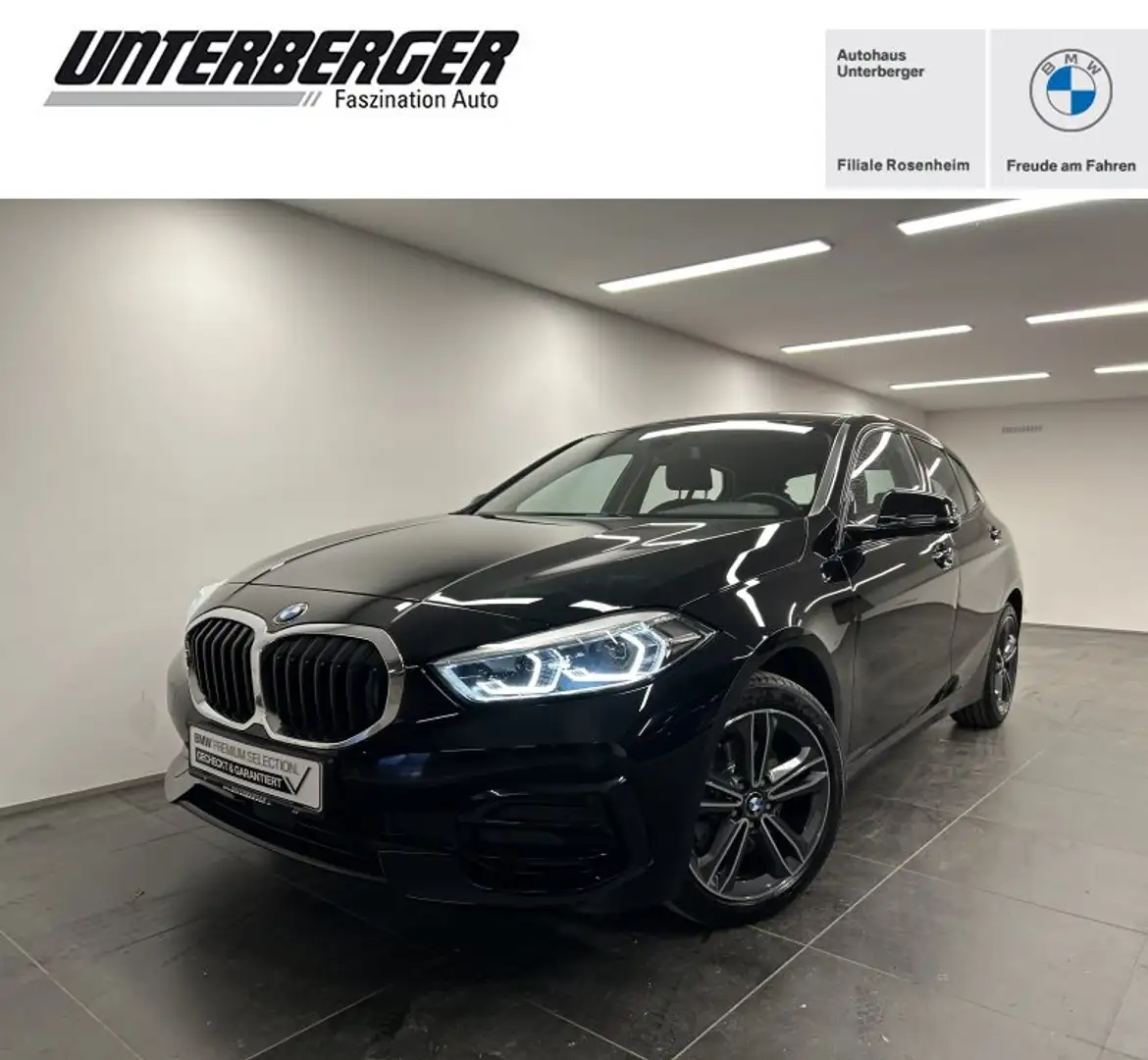 BMW 118 i Sport Line DAB LED Tempomat Shz PDC Schwarz - 1