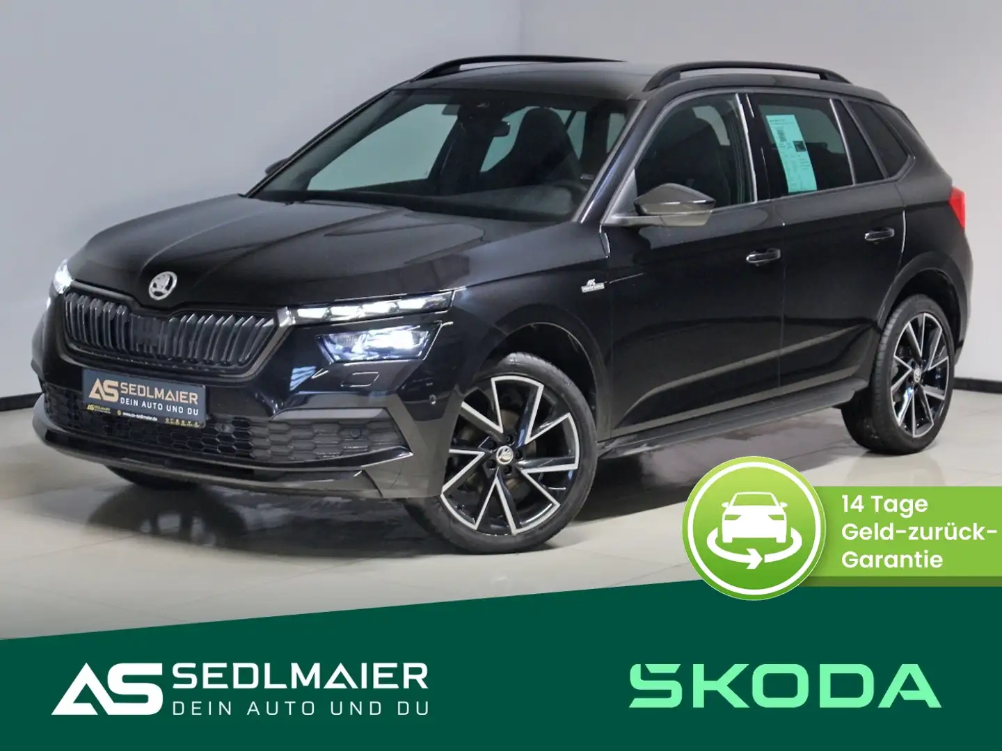 Skoda Kamiq 1.5 TSI Monte Carlo AHK|ACC|RCam|SHZv+h|NAV Schwarz - 1