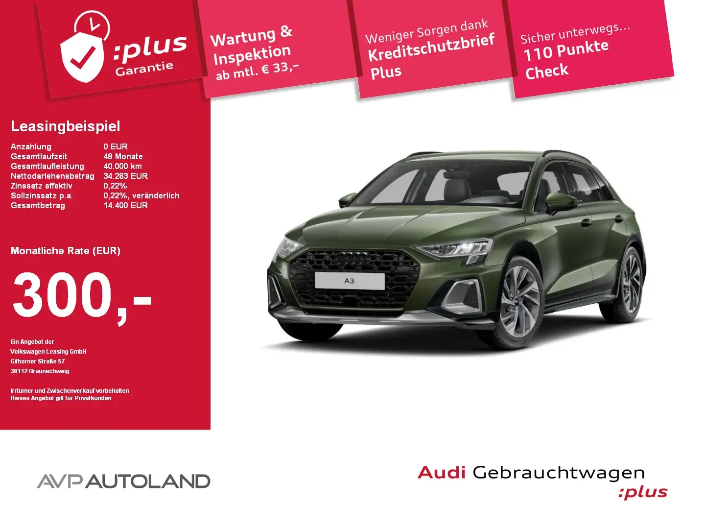 Audi A3 allstreet 35 TFSI | NAVI | AHK | ACC Grün - 1