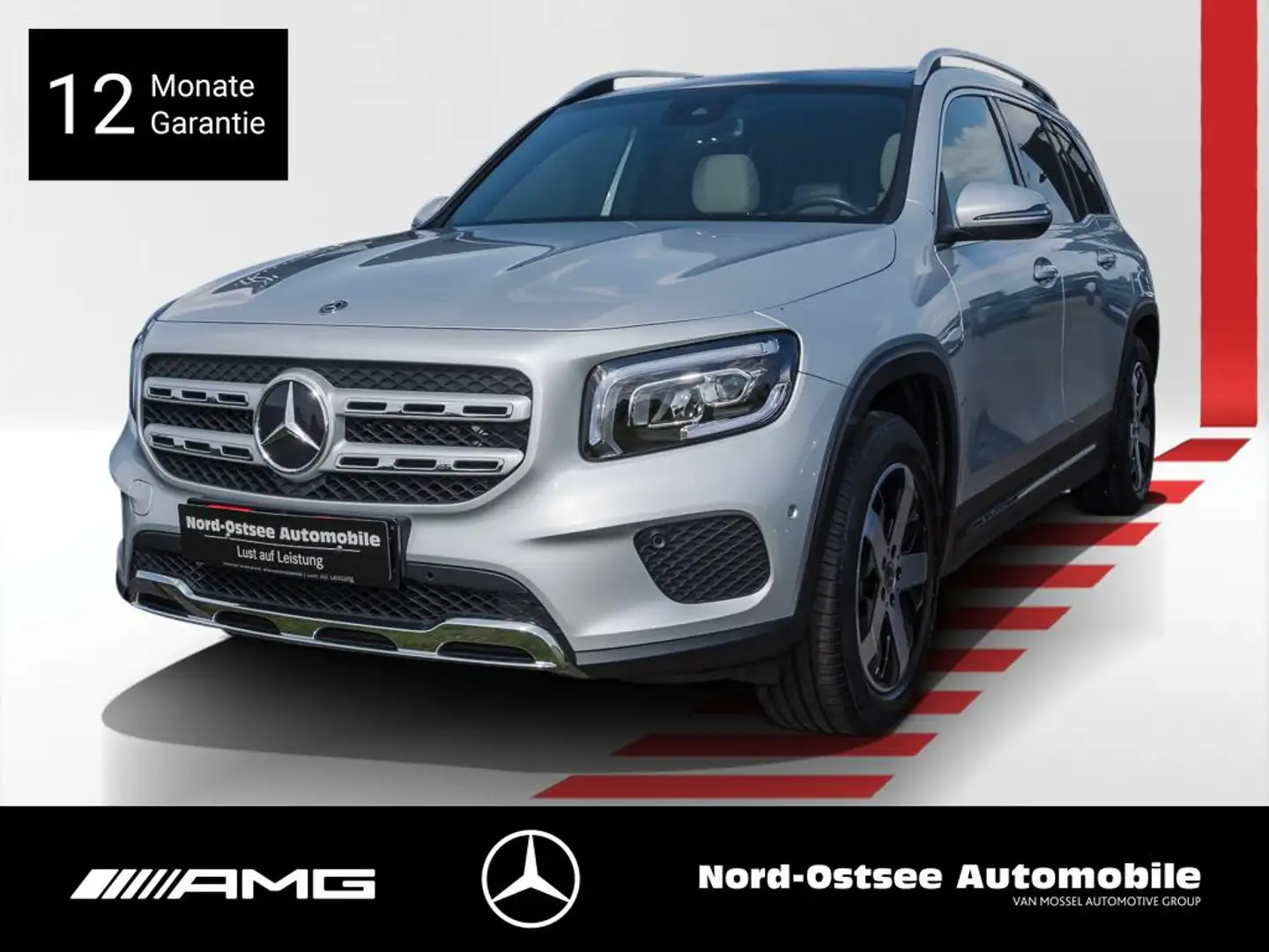 Mercedes-Benz GLB 200 d PROGRESSIVE KAMERA NAVI PANO AHK TEMPO Argent - 1