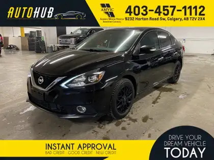 Black 2017 Nissan Sentra SL Sedan Front-Wheel Drive 6-Speed Manual