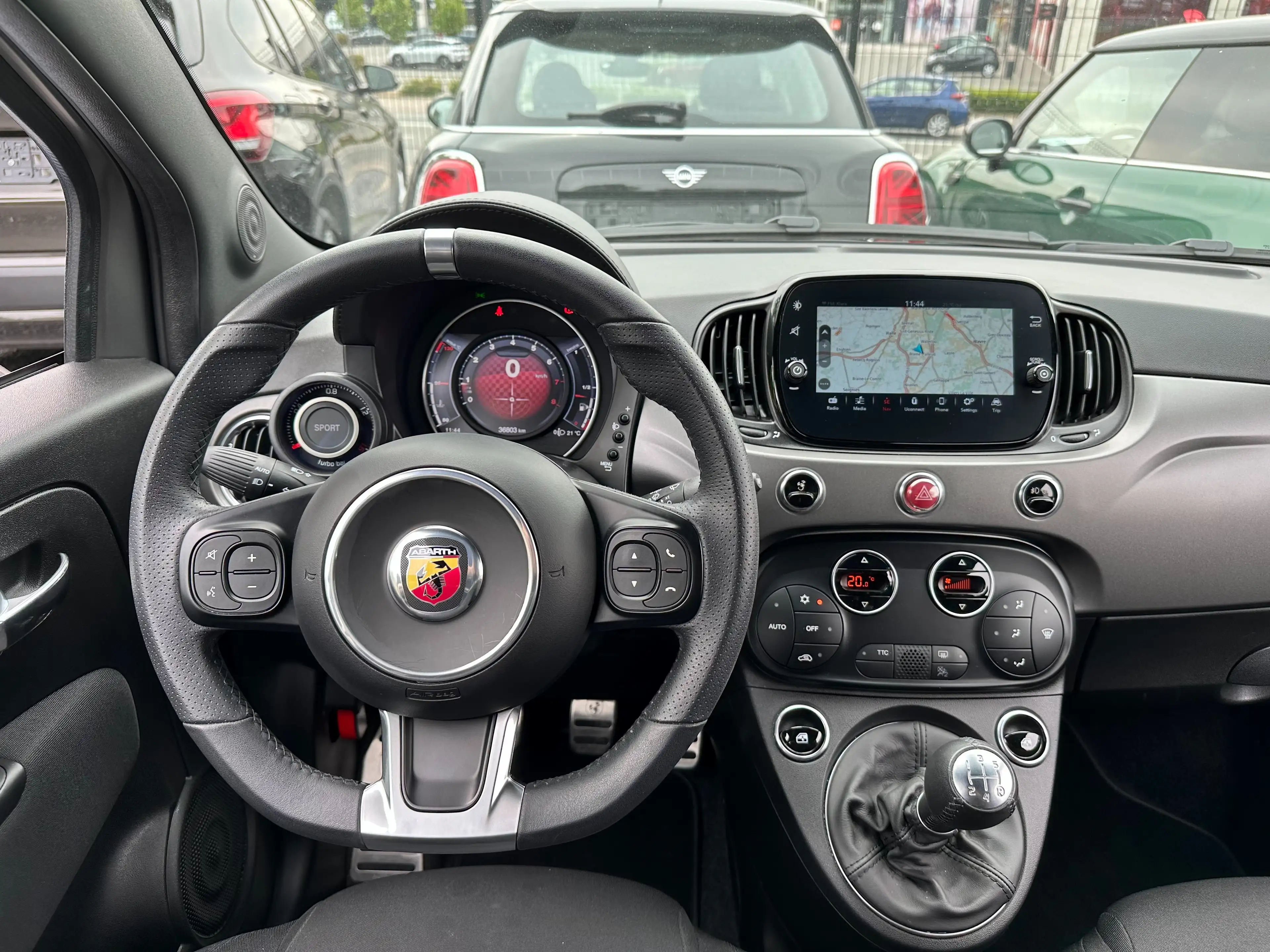 Abarth 595 Turismo 1.4*GRIS MAT*1 ER MAIN*CARPLAY*ETAT NEUF*GARANTIE — photo 14