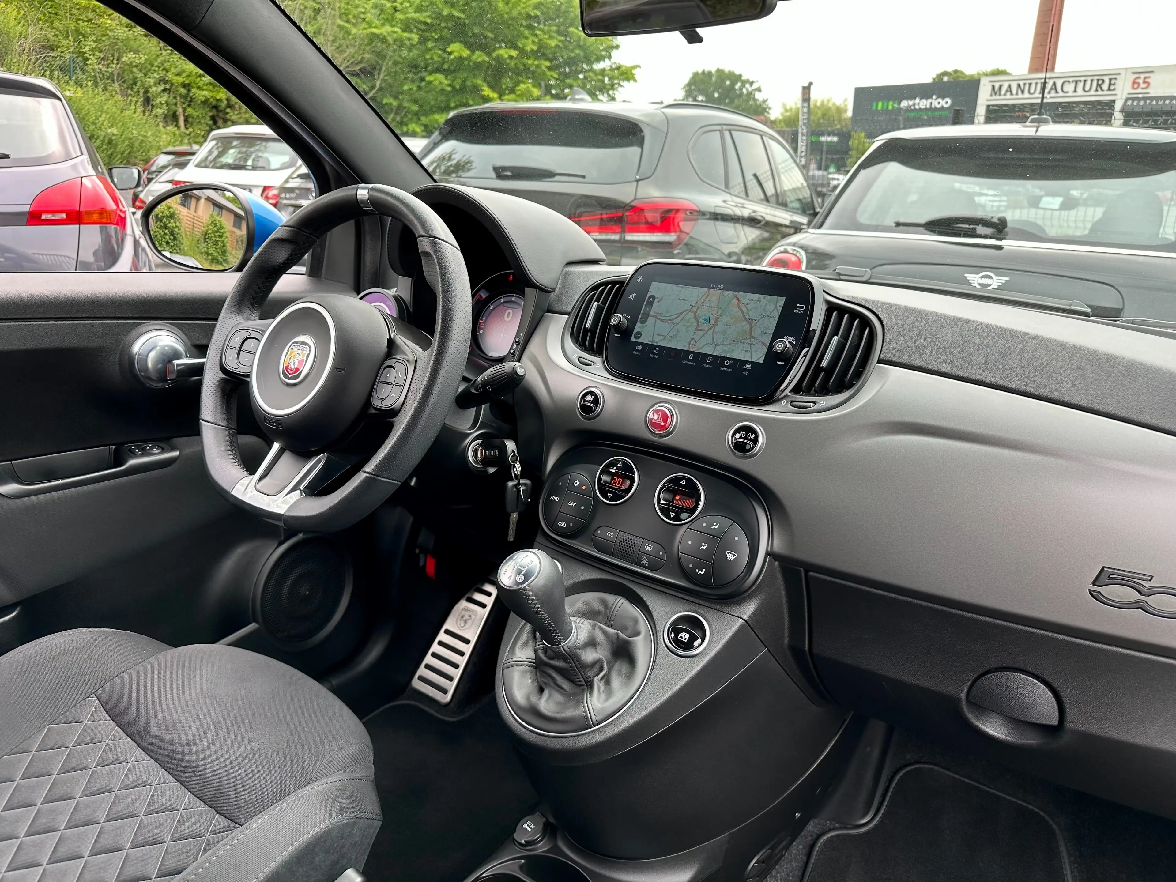 Abarth 595 Turismo 1.4*GRIS MAT*1 ER MAIN*CARPLAY*ETAT NEUF*GARANTIE — photo 12
