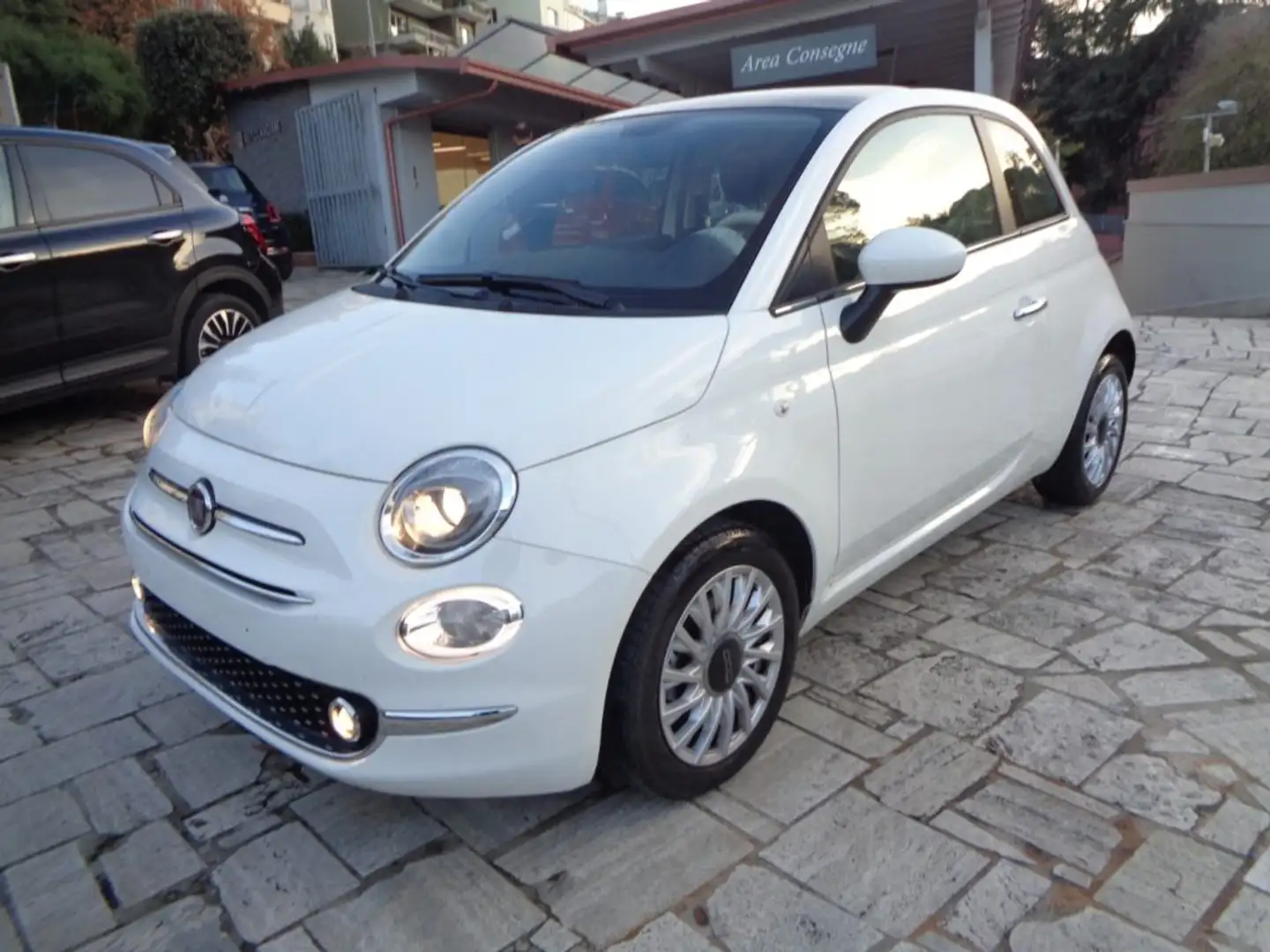 Fiat 500 1000 HYBRID 70 CV CARPLAY CLIMAUTO PDC TETTO Bianco - 2