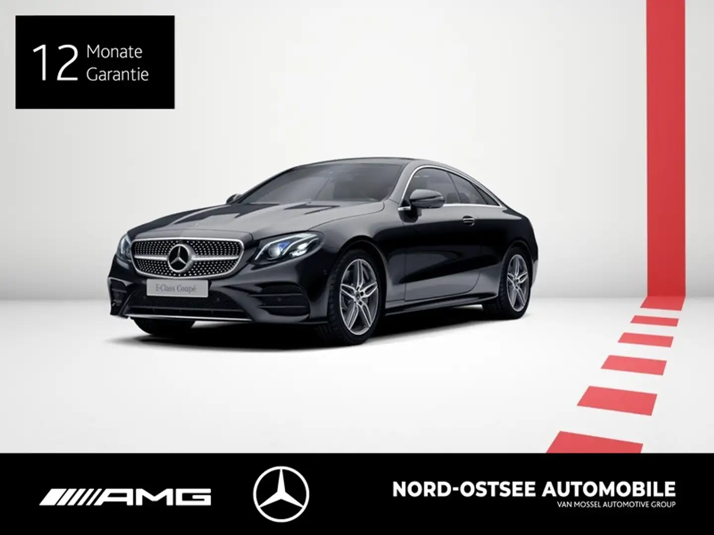 Mercedes-Benz E 400 4M AMG HUD PANO 360° KAMERA MULTI BURMESTE Noir - 1