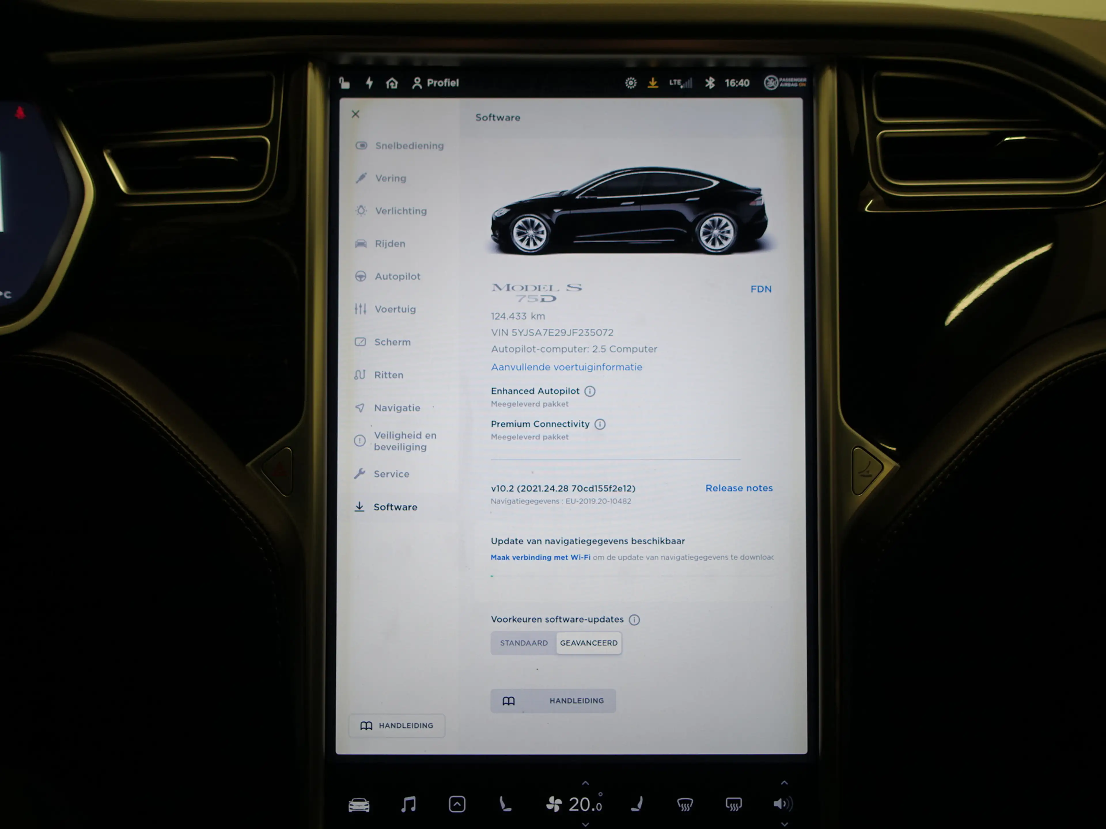 Tesla Model S 75D Base SOH 89%, Luchtvering, Full Memory, Auto P — photo 15