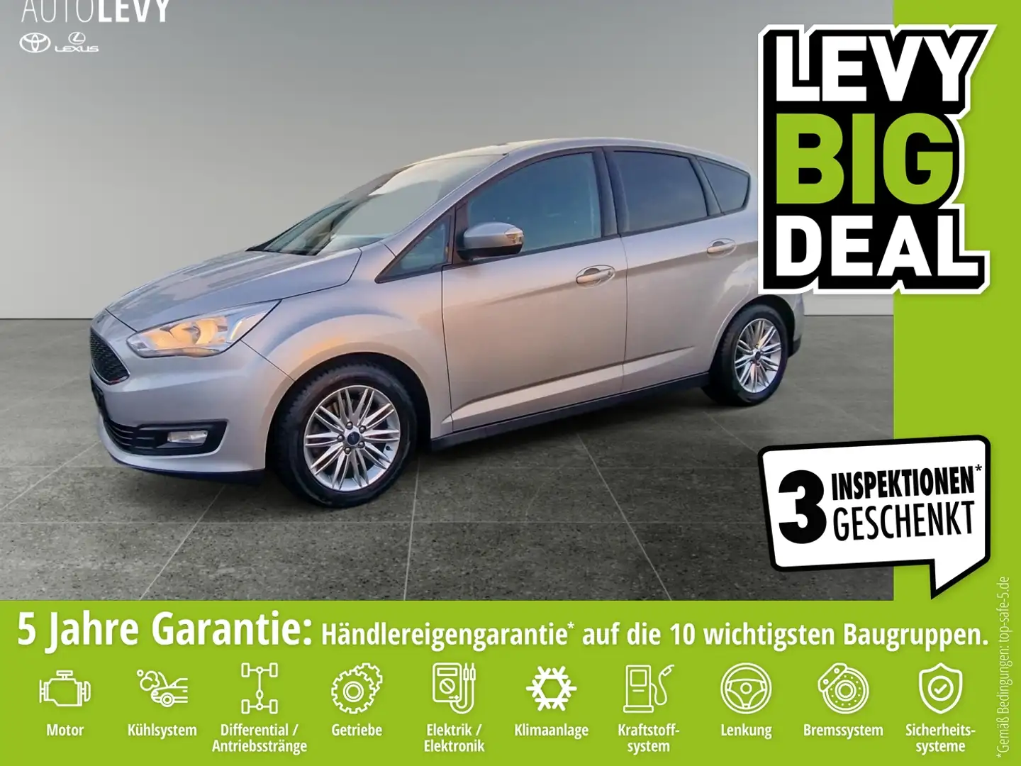 Ford C-Max 1.5 Cool & Connect +Sitzheizung+Navi+PDC Argent - 1