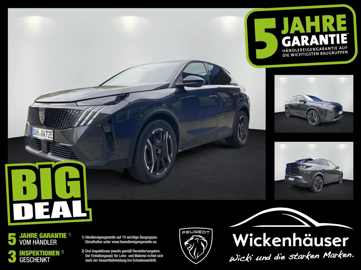 Peugeot 3008 1.6 195 Allure LED*SHZ*Klima*360 Kamera*AGR Grigio - 1