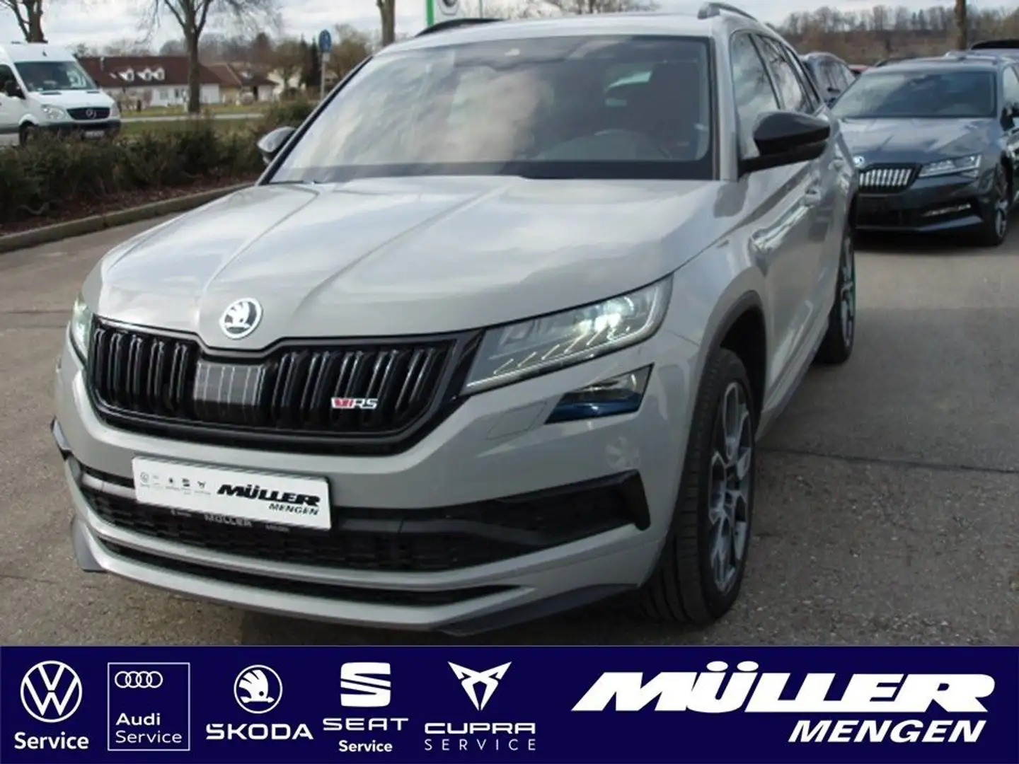 Skoda Kodiaq RS 4x4 2,0 TDI DSG AHK/7-SITZE/PANODACH Gris - 1