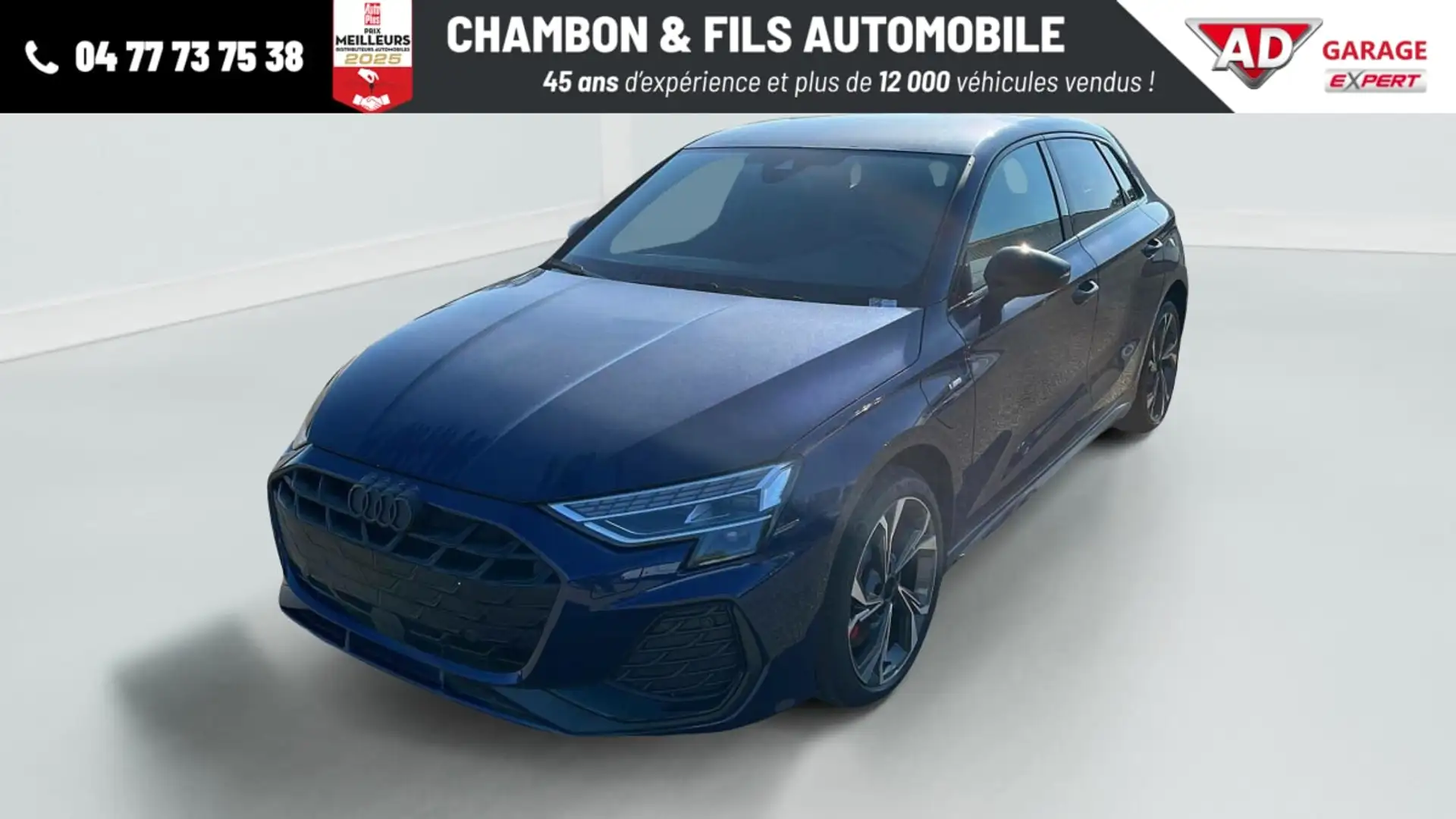 Audi A3 NOUVELLE 45 TFSI E HYBRIDE RECHARGEABLE 272 S tron Blue - 2