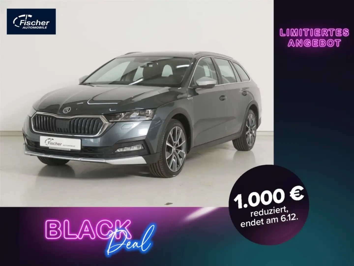 Skoda Octavia Combi 2.0 TDI Scout 4x4 DSG AHK/Matrix Grau - 1