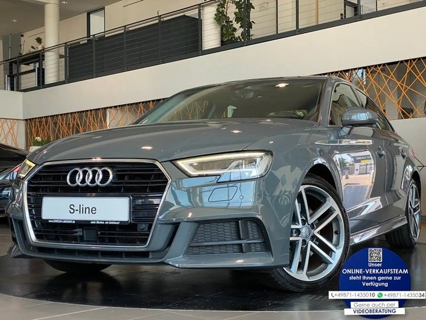 Audi A3 35 TDI Limousine S-line ViCo Matrix Shzg ACC Szürke - 1