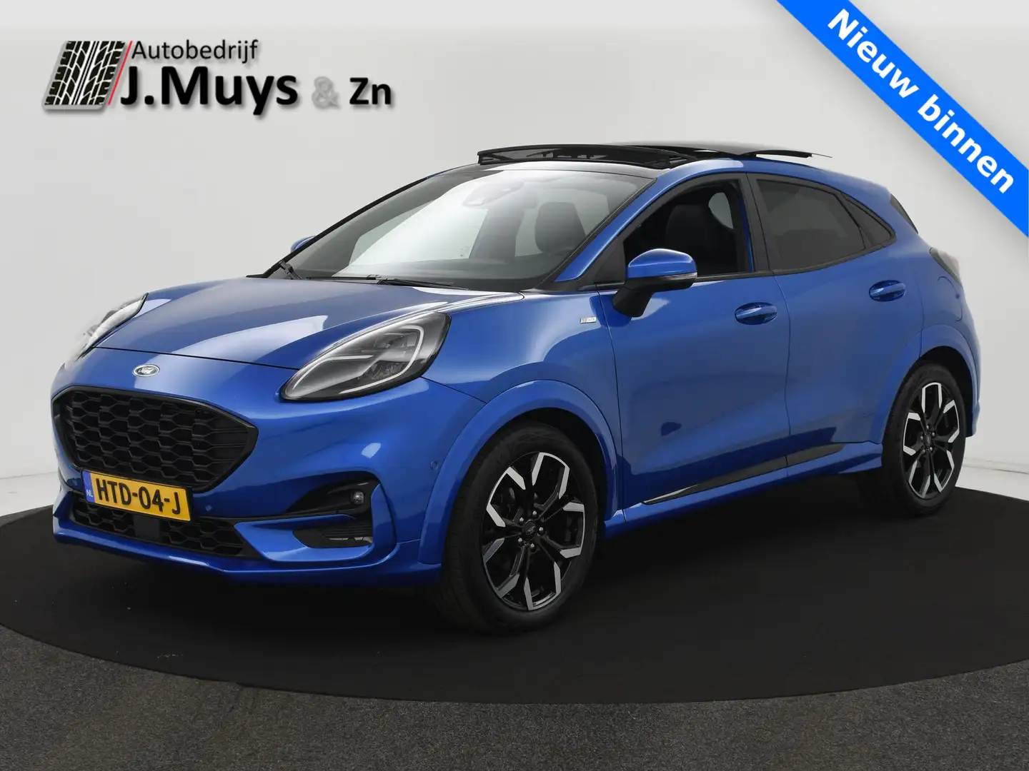 Ford Puma 1.0 EcoBoost 125PK Hybrid ST-Line X AUTOM. PANODAK Blauw - 1