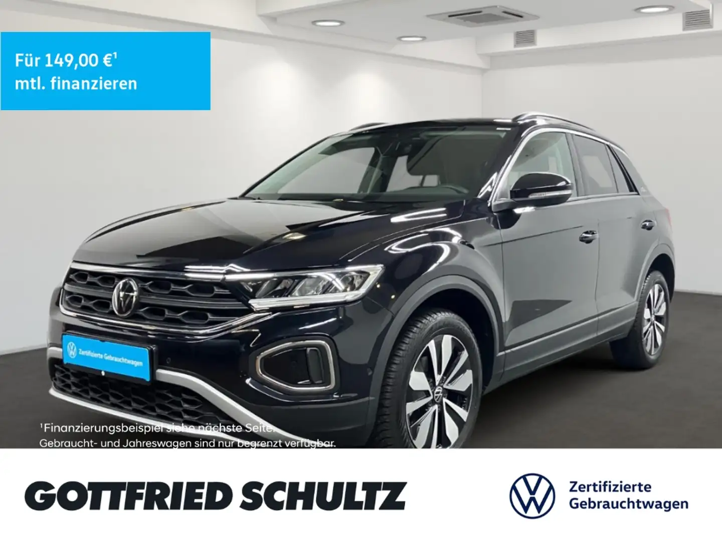 Volkswagen T-Roc 1.0 TSI LED NAV ACC SHZ DAB Goal Schwarz - 1