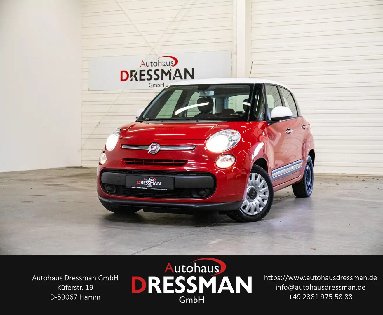 Fiat 500L 1.6 JTDM Pop Star PDC TEMPOMAT SITZHZ KLIMA Rot - 1