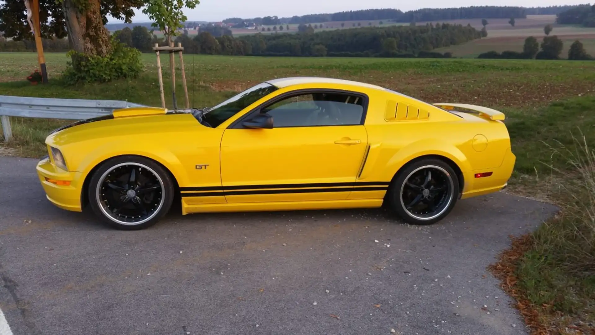 Ford Mustang Sarı - 1
