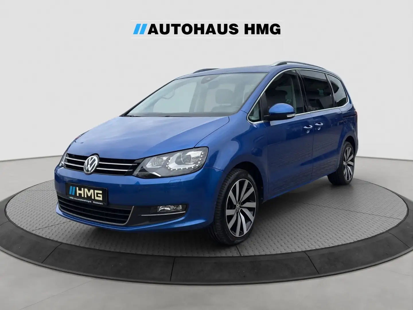 Volkswagen Sharan Highline BMT *PANO*STANDHZ*LEDER*AHK*ACC* Blau - 1