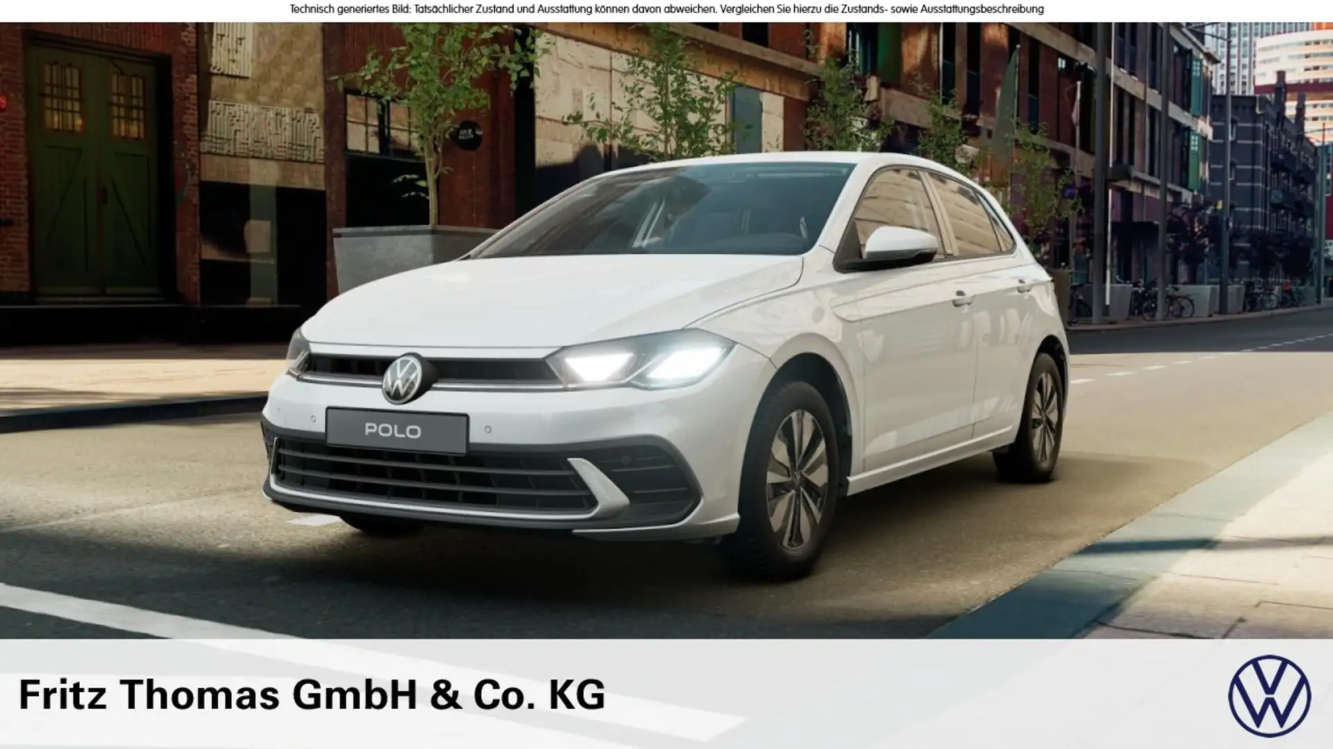 Volkswagen Polo 1.0 Move LED SHZ PDC Klima Klima Einparkhilfe Weiß - 1