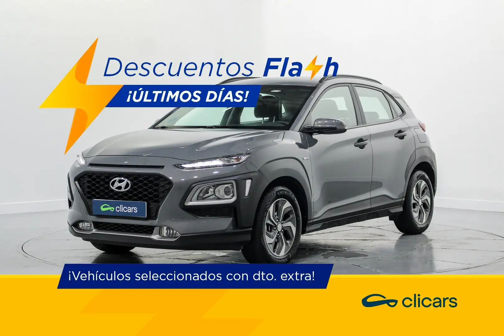 Hyundai KONA HEV 1.6 GDI DT Klass Gris - 1