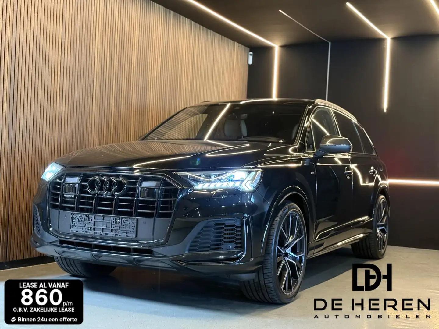 Audi Q7 55 TFSIe quattro Pro 360° cam, massage softclose H Zwart - 1