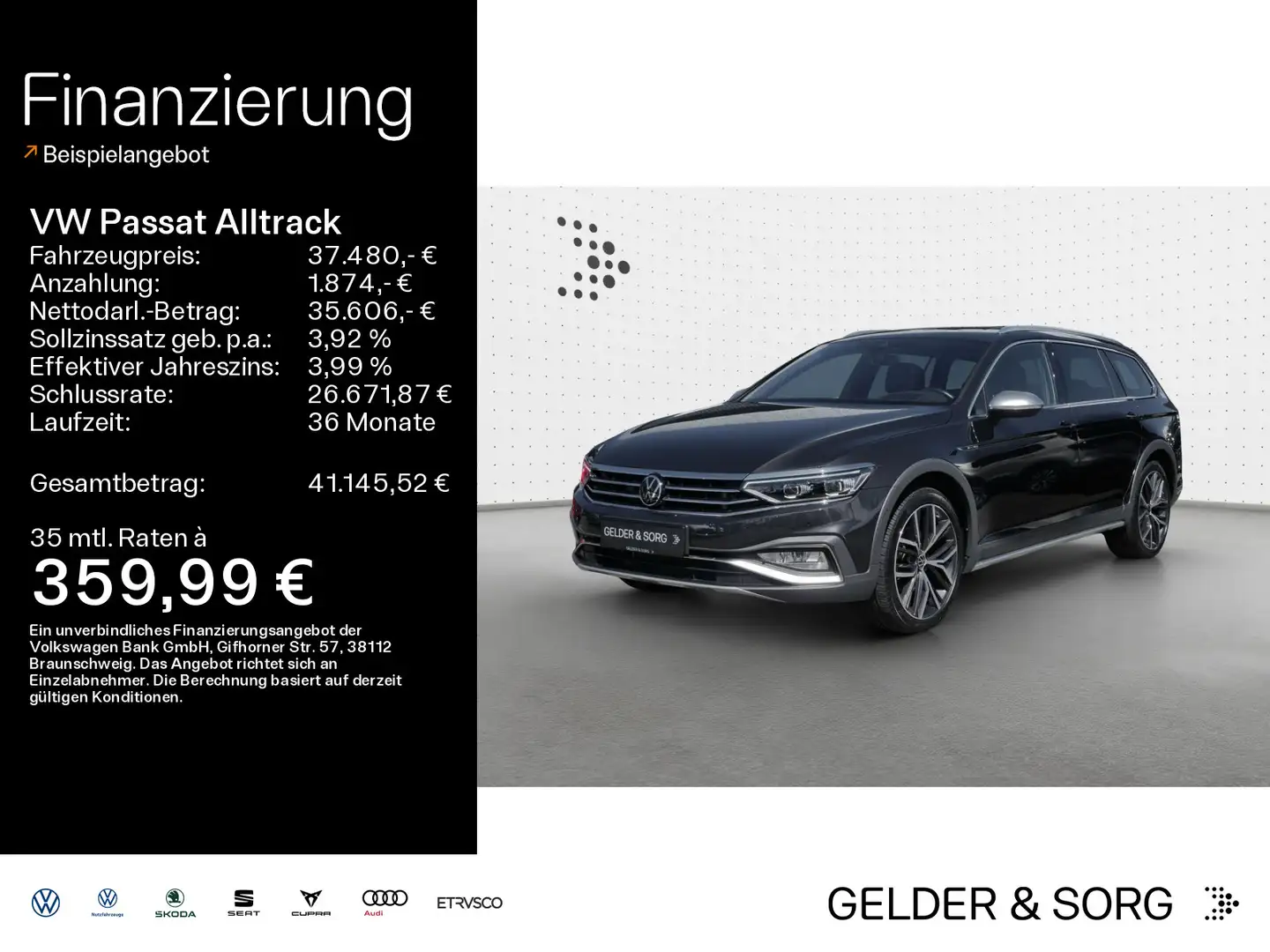 Volkswagen Passat Alltrack 2.0 TDI Pano*Sthzg*360°*H&K*HuD Gris - 1
