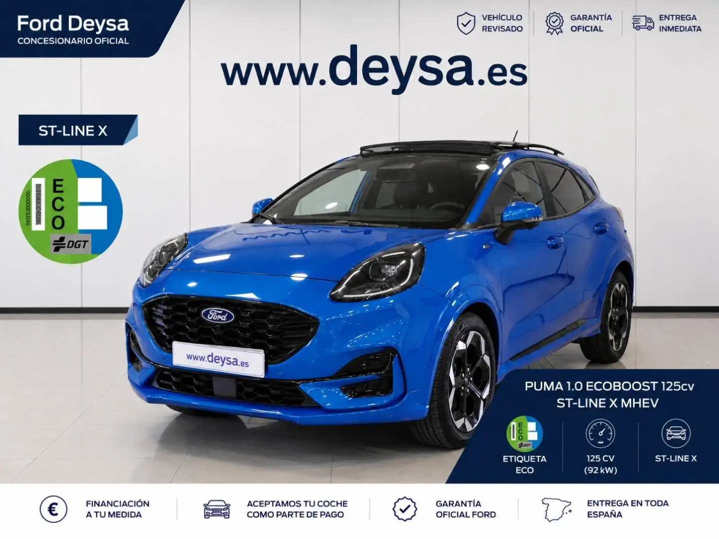 Ford Puma 1.0 EcoBoost MHEV ST-Line X 125 Azul - 1
