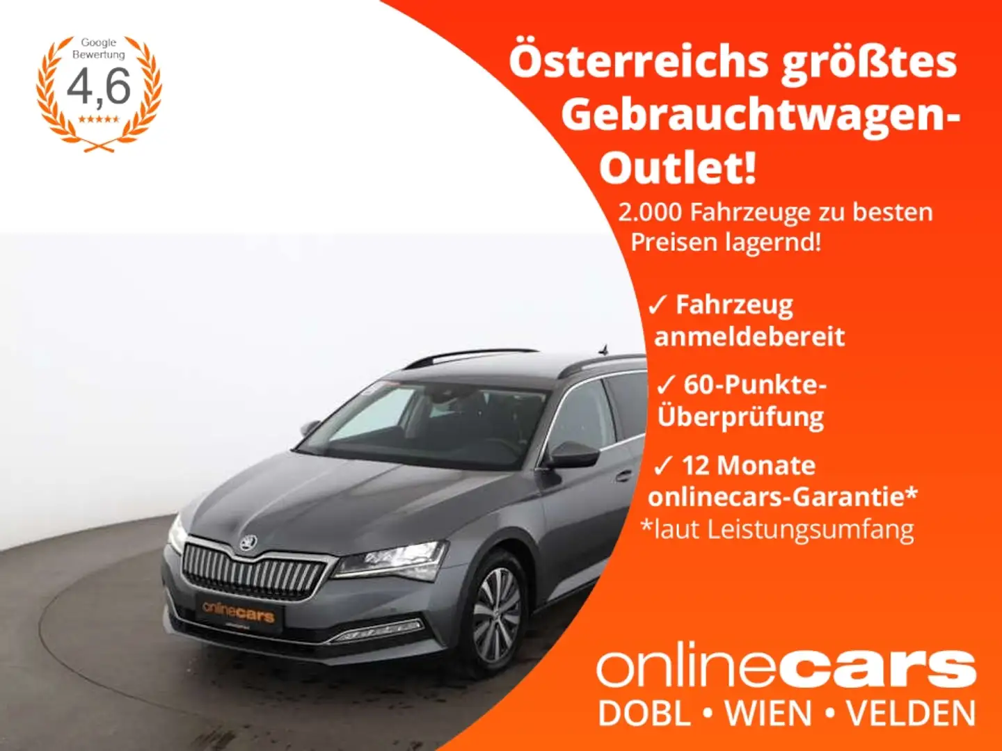 Skoda Superb Combi 1.4 TSI Ambition Aut LED STANDHZG Gris - 1