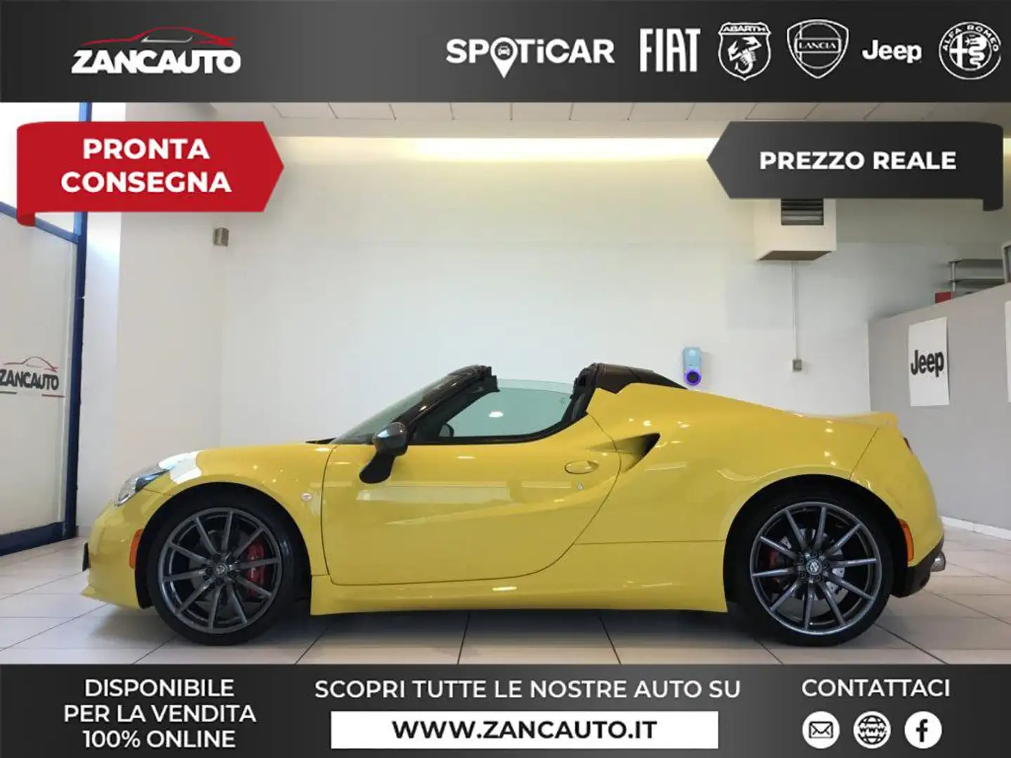 Alfa Romeo 4C 1.750 TBi Spider Gelb - 1