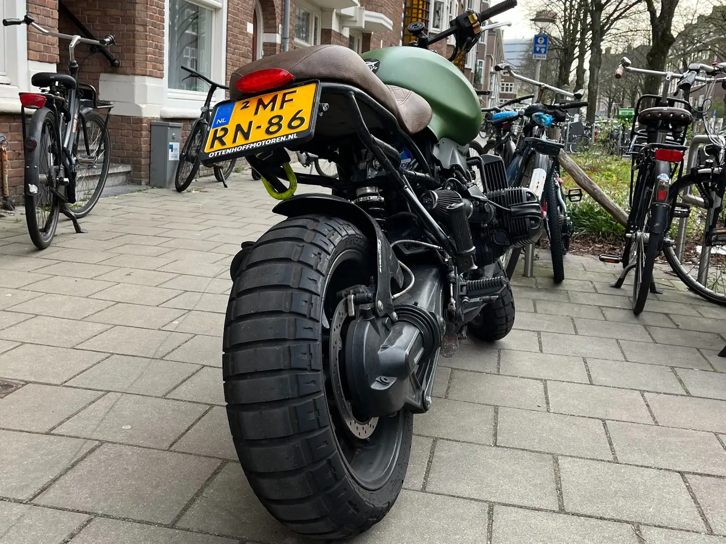BMW R 1100 R Custom - door Ottenhof (A'dam) verbouwd Zelená - 1
