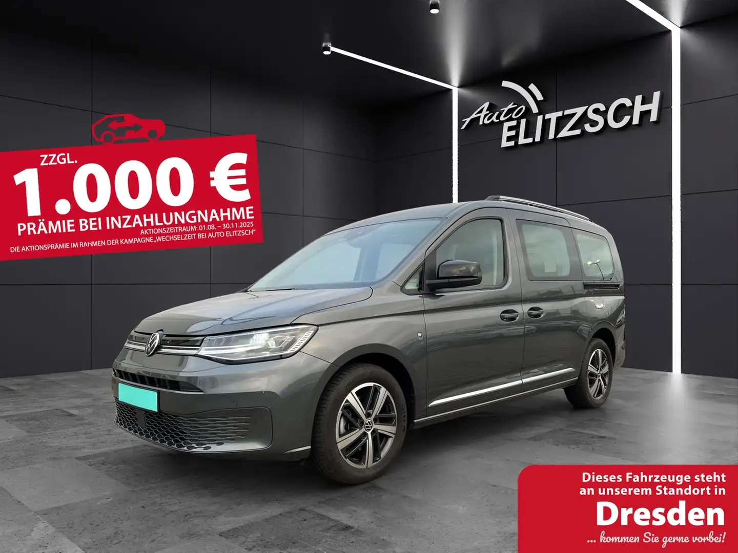 Volkswagen Caddy TSI Style Maxi LED AHK NAVI Grau - 1