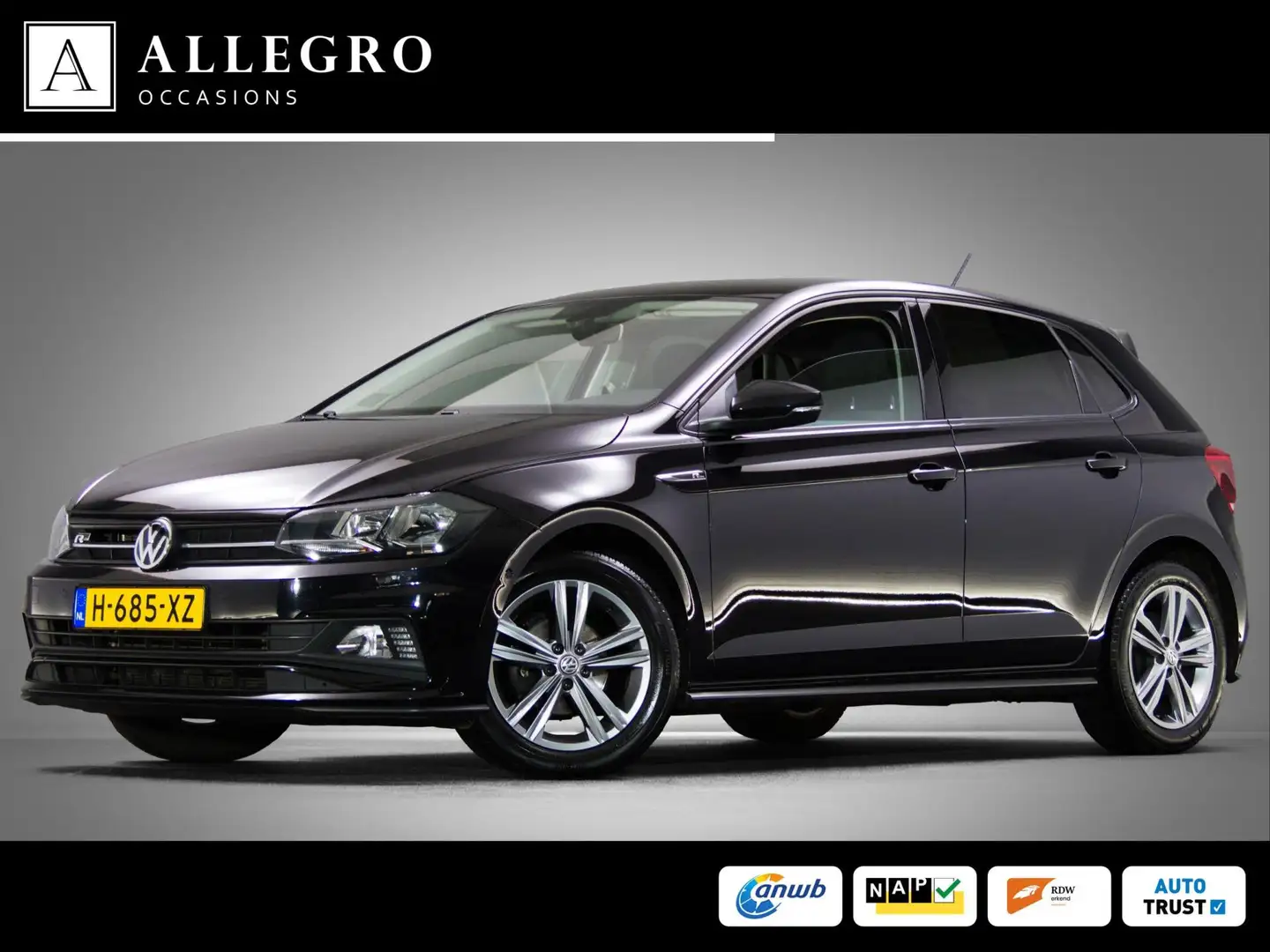 Volkswagen Polo 1.0 TSI Highline Business R-Line (APPLE CARPLAY / Zwart - 1